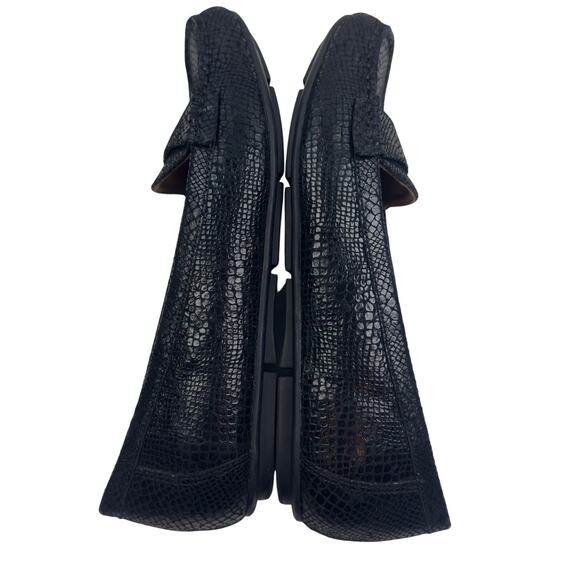 Vionic Chill Larrun Snake Embossed Leather Preppy Comfort Loafers Women's 8.5 - Picture 5 of 8